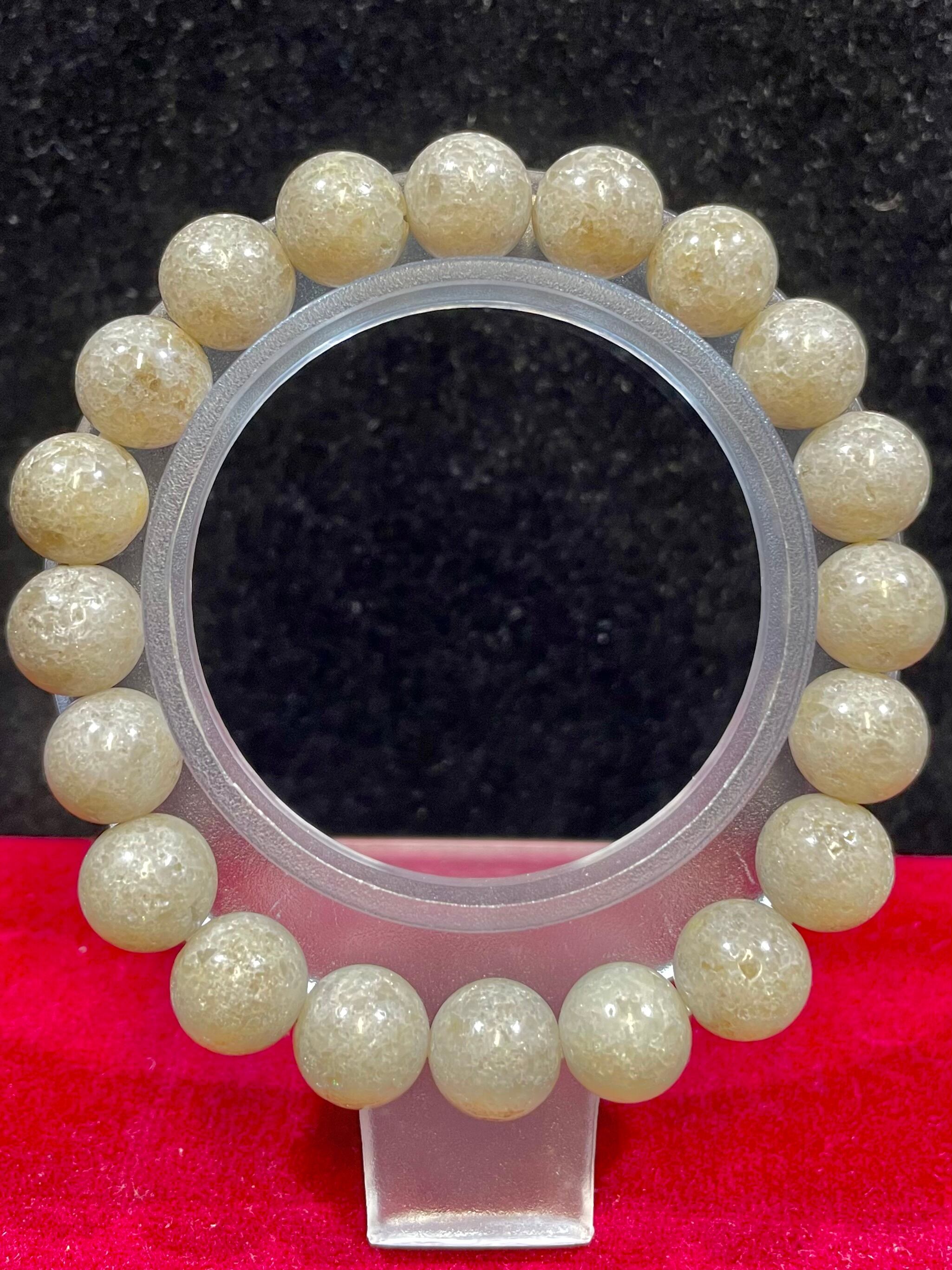 3) 天孫降臨!霊性クオーツ「神石・ニニギ水晶」ブレスレット10mm