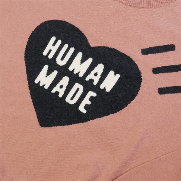 サイズM HUMAN MADE HEART L/S KNIT SWEATER グ-