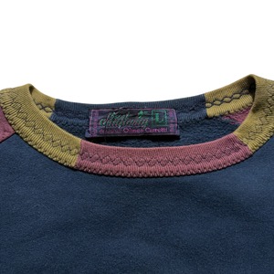 vintage BEST COMPANY bicolor sweat shirt