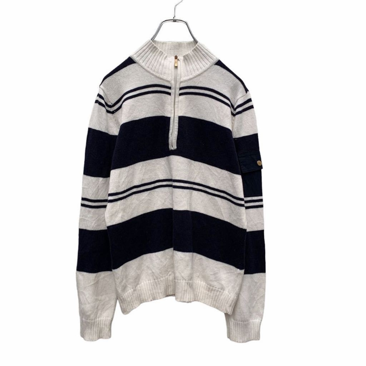 liz&co. ハーフジップ コットン ニット セーター レディース L 