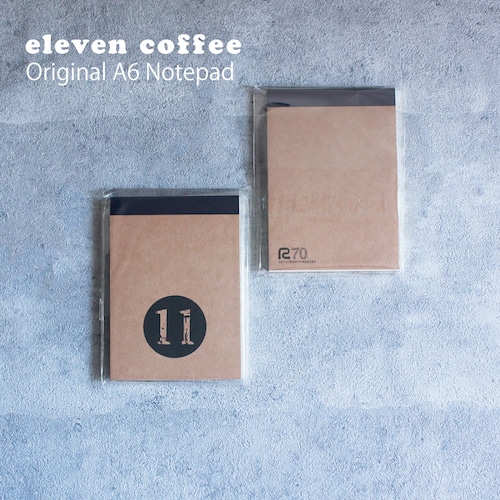 【雑　貨】eleven coffee～オリジナルA6ノートパッド