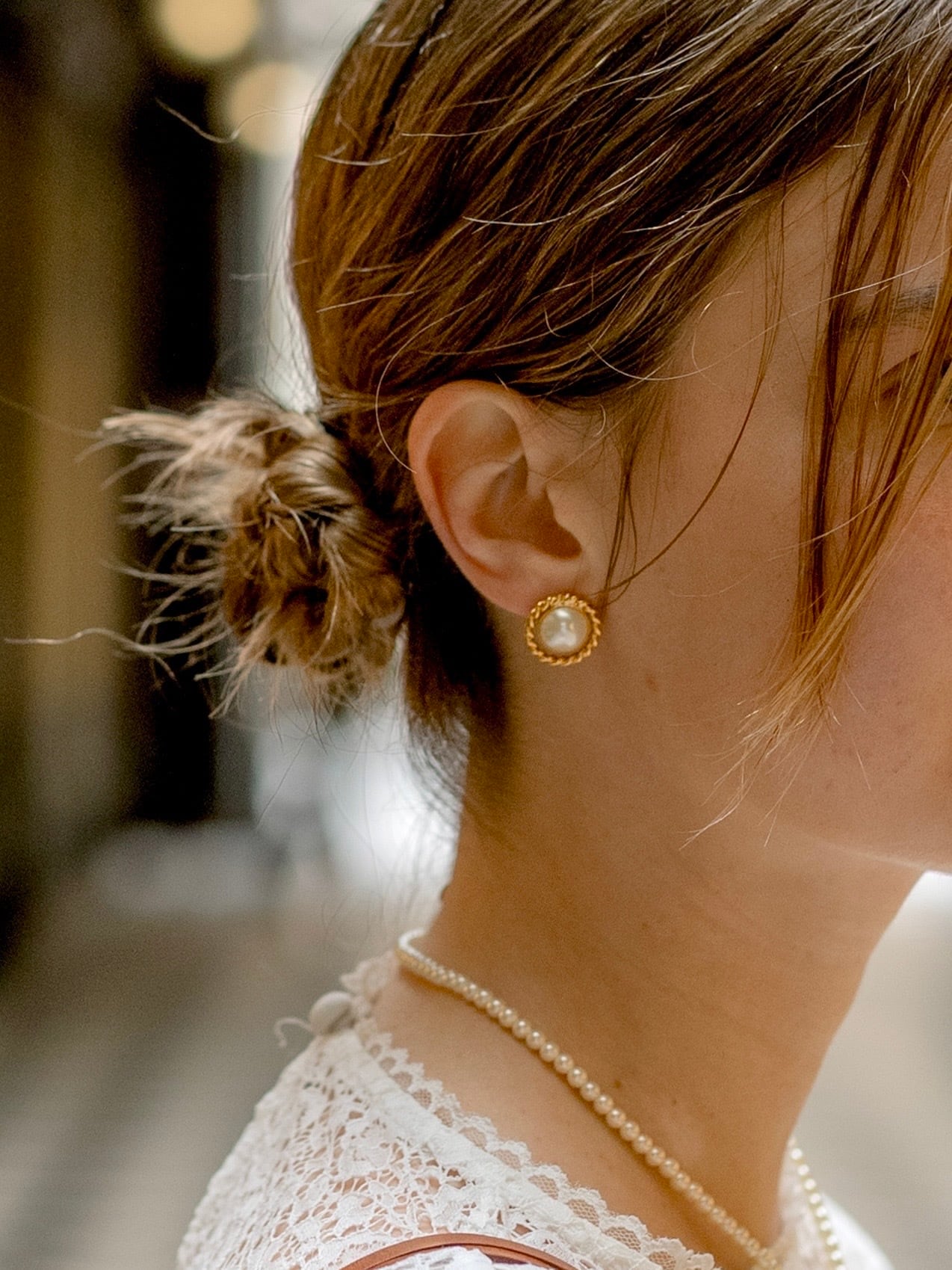 美品 カリーヌパリ　パールピアス まるピアス 美品 カリーヌパリ パールピアス まるピアス 美品 カリーヌパリ