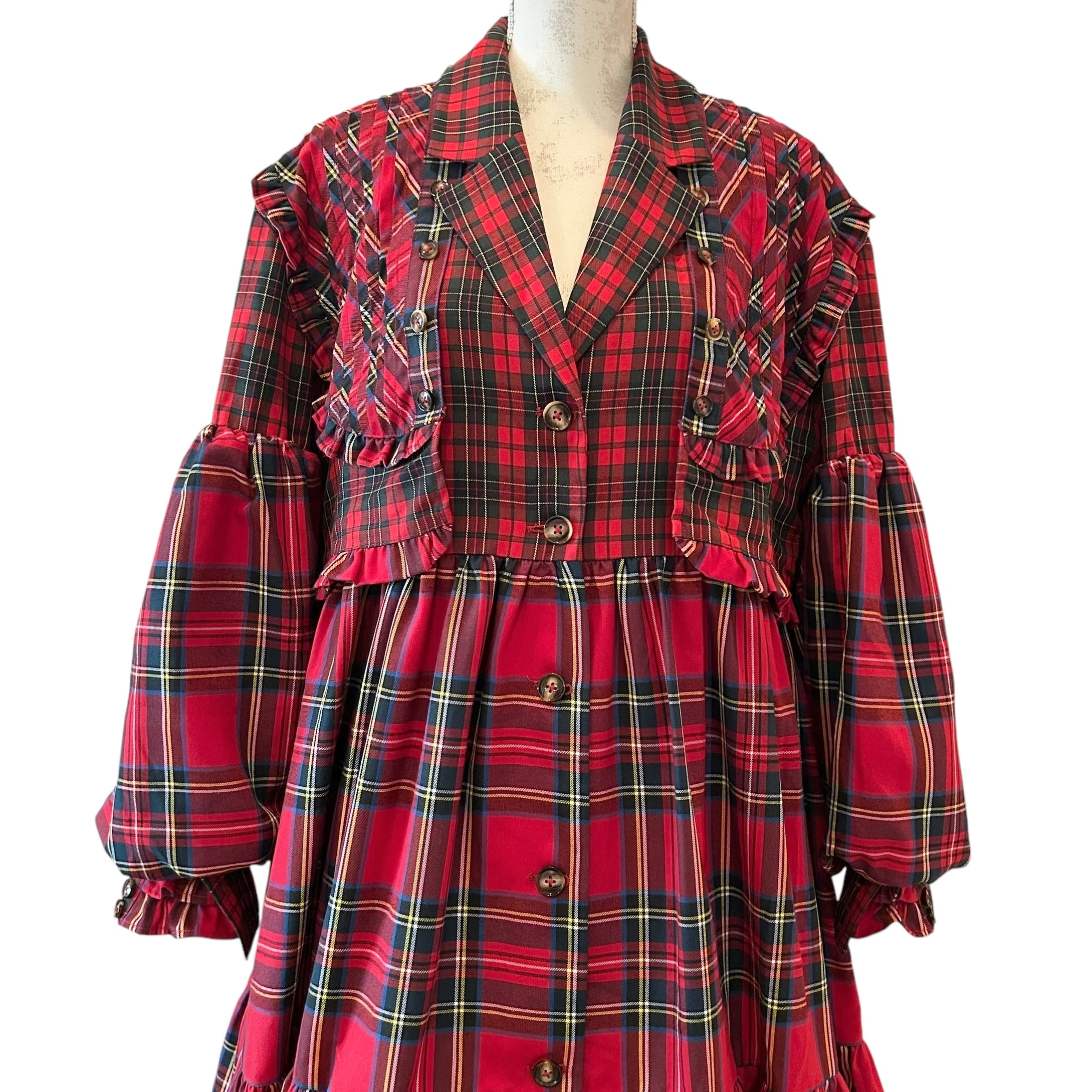 ヨークドッキングスーツワンピース　RED