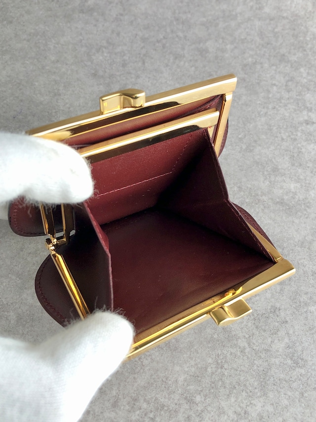 Cartier カルティエ マストライン 財布 ボルドー レザー コインケース vintage ヴィンテージ オールド tbepi6