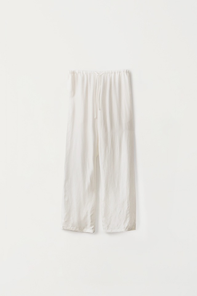 [NOTHING WRITTEN] Serein cupra pants (White) 正規品 韓国ブランド 韓国通販 韓国代行 韓国ファッション ナッシングリトゥン 日本 店舗