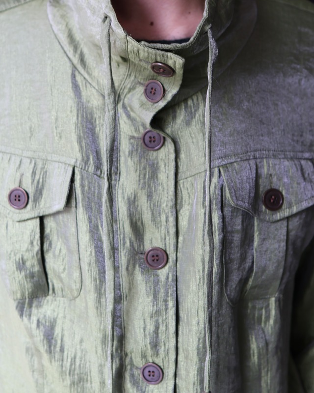 High neck arm buckle jacket