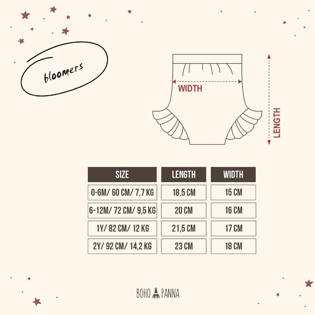 大人気ブルマ国内発送/1YBoho baby/ruffle rib bloomer/ラッフルリブニットブルマ1歳♡