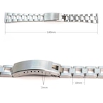【完全復刻】The Forstner  Ladder - Stainless Steel Watch Bracelet ストレート管 18mm  腕時計ベルト