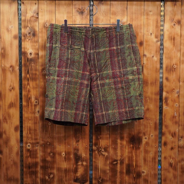 ralphlauren ペイズリー チェック柄 ショーツ W32/ラルフローレン