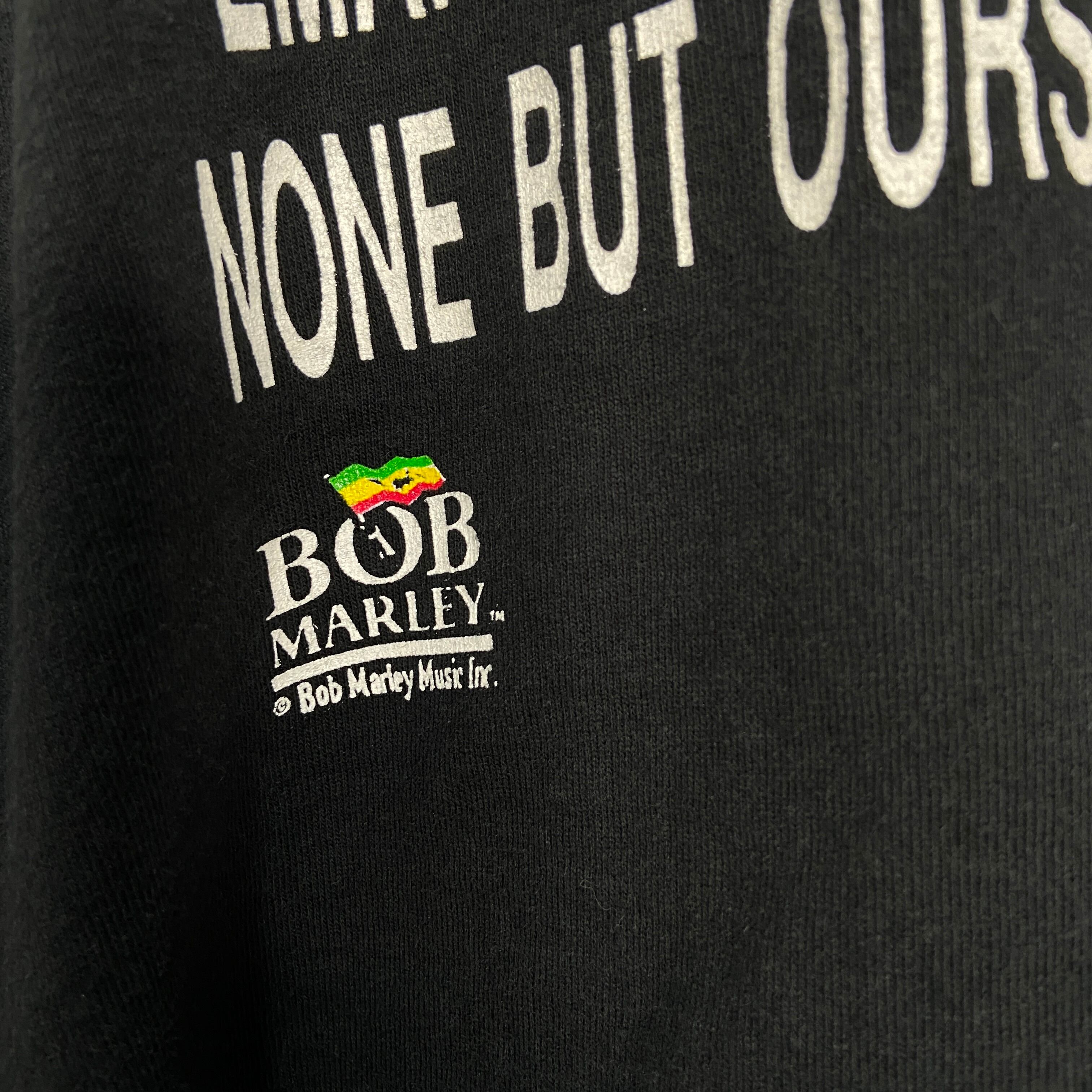 90s USA製 ボブマーリー フォトプリントTシャツ ラスタカラー 黒 XL