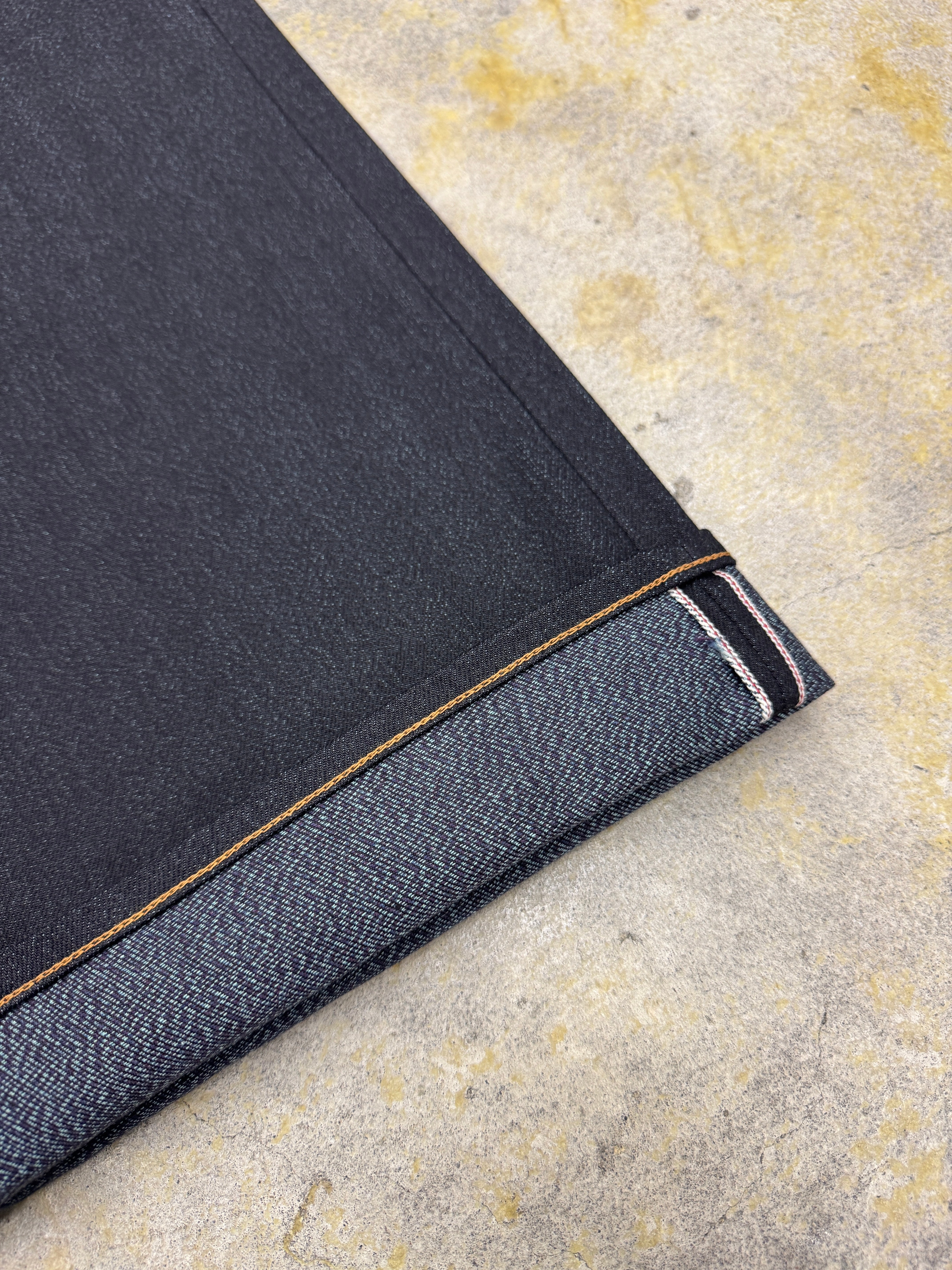 SUGARHILL | TWISTED HEATHER DENIM PANTS WIDE CUT | BLUE×BLACK | HOWDAY