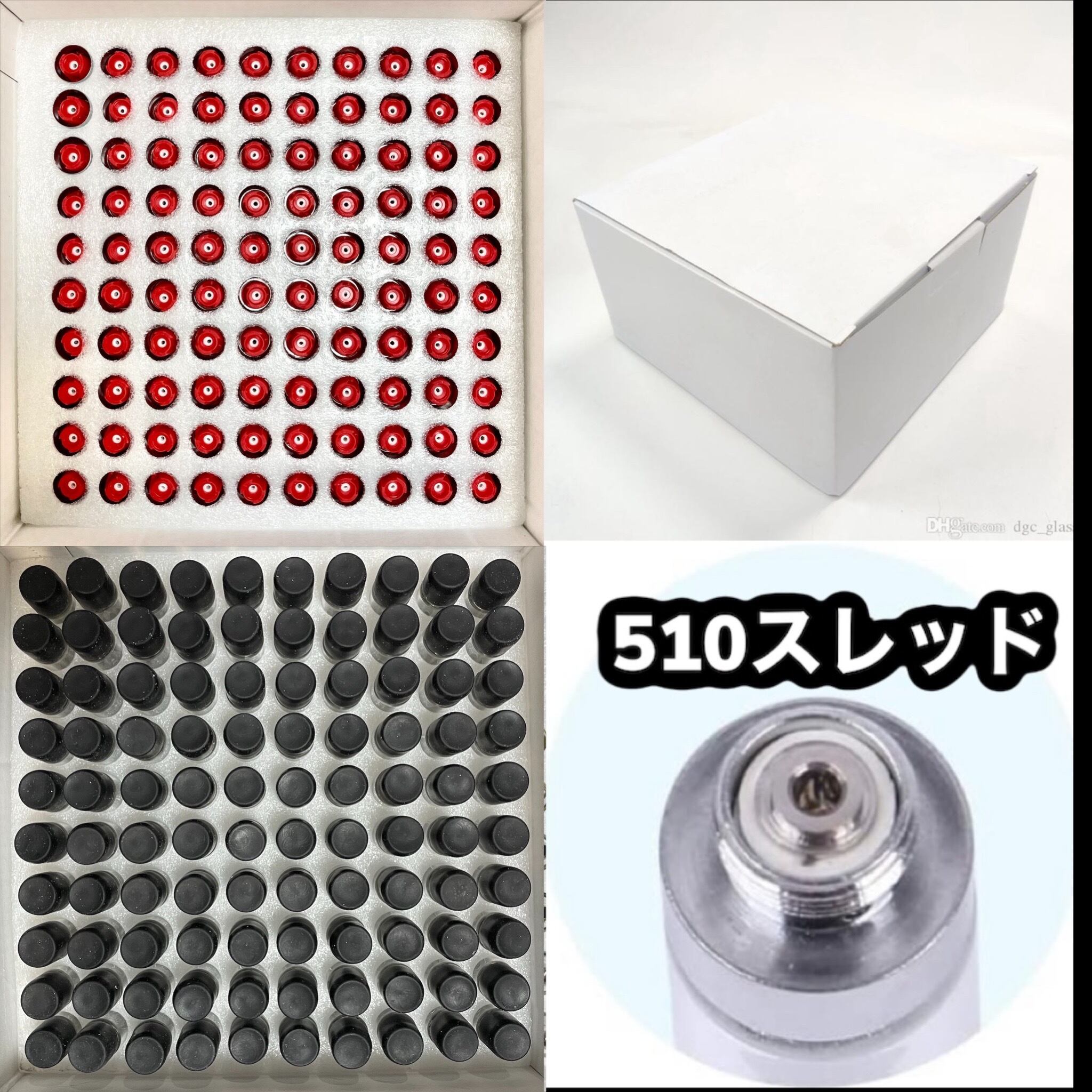 100本セット 1.0ml Full Glass アトマイザー フルガラス