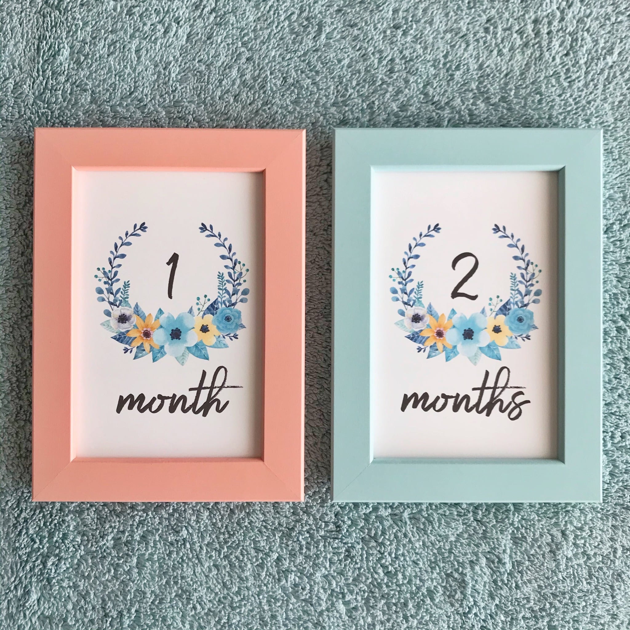 フレーム付き☆月齢カード☆ | Romana