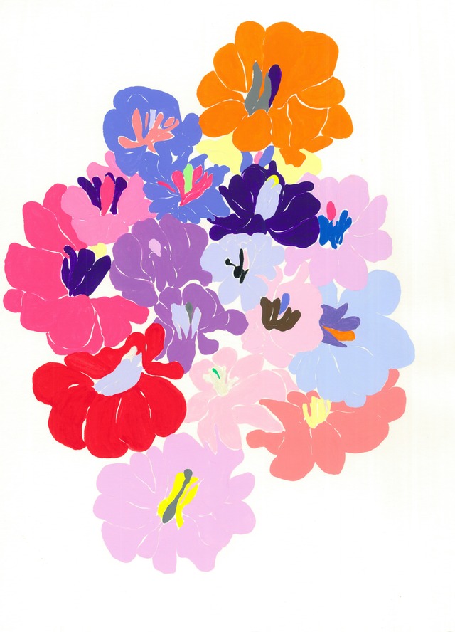 【版画】Painting Flower