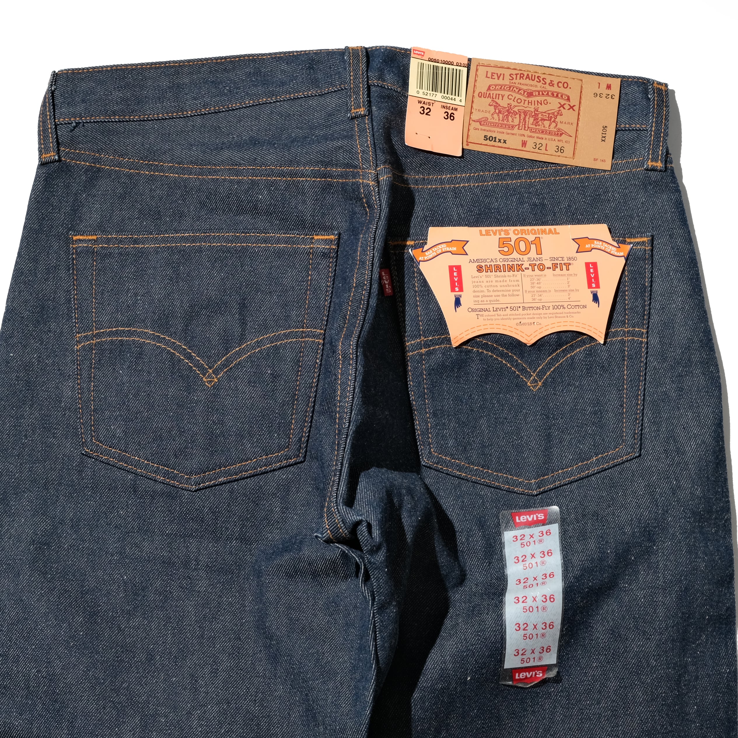 DEAD STOCK 02's Levi's 501 denim pants made in USA [32x36 DEAD STOCK 02's Levi's 501 denim pants made in USA [32x36