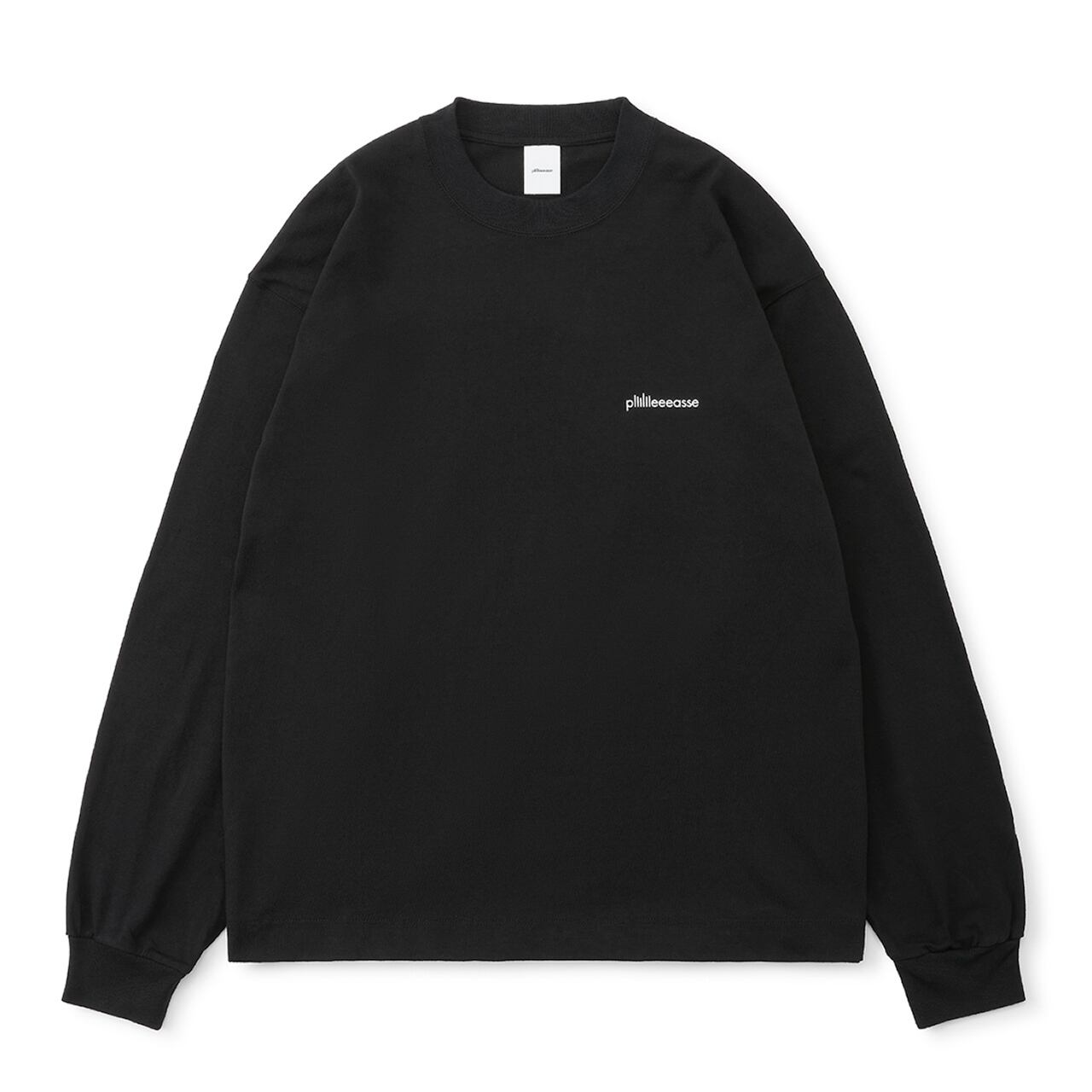 plllllleeeasse long sleeve t shirt (BLACK) | plllllleeeasse