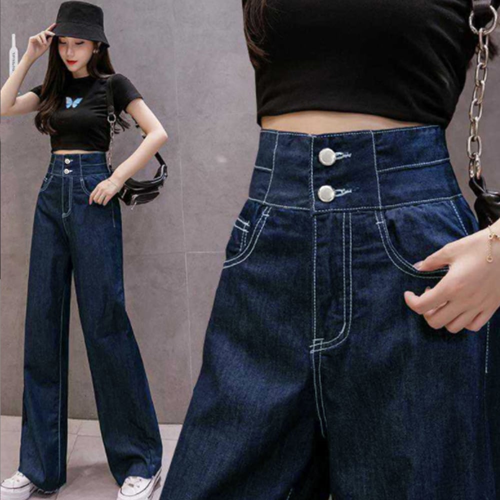 デニム ワイドパンツ レディース 韓国 ジーンズ ストリート系 おしゃれ 大人 きれいめ かわいい カジュアル アメカジ ハイウエスト 大人可愛い 大人女子