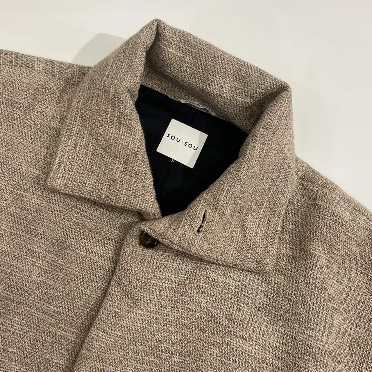 SOU・SOU ソウソウ 角袖外套 着物コート F/ベージュ系 メンズ