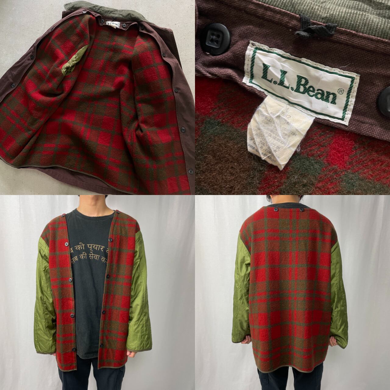 80~90年代 L.L.Bean エルエルビーン ハンティングジャケット ウール 