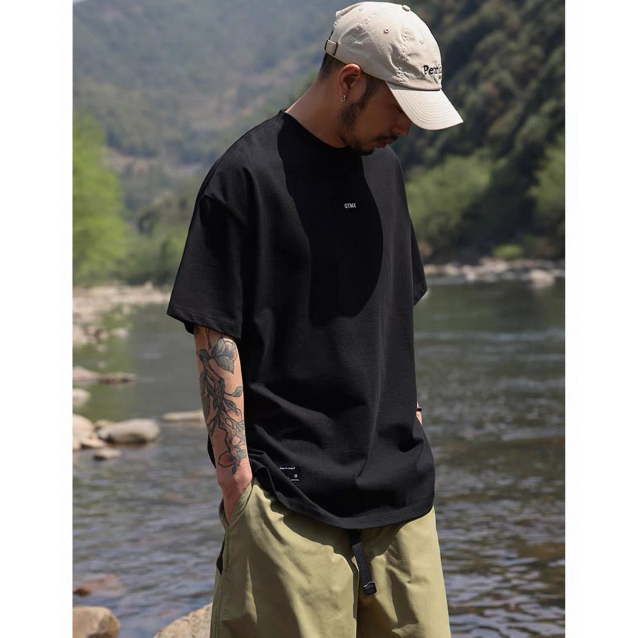 Minimal logo oversized t-shirt 1358 - 5