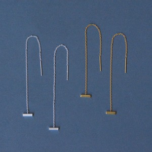 vertical  ピアス シルバー