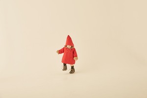 eLfinFolk(エルフィンフォルク) elf coat（110/120)  red  コート アウター トンガリ