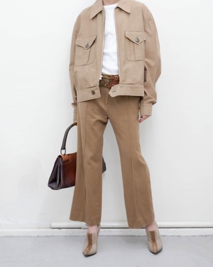 CELINE - pintuck cotton wool trousers from SS2008