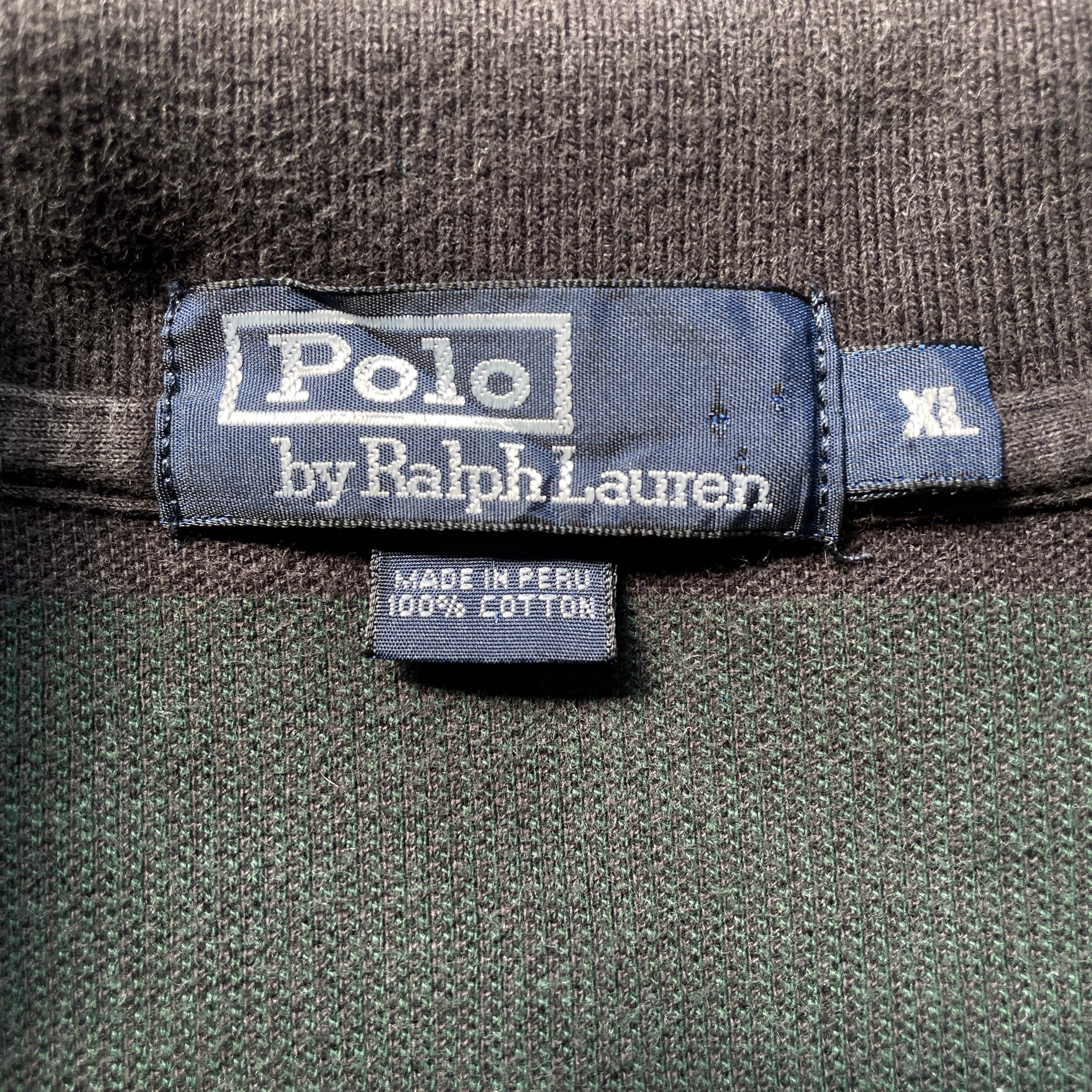 ポロバイラルフローレン ポロシャツ 古着 長袖 アーガイル 大きい