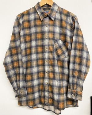 80sWeeds Ombre Check Print Flannel Shirt/L