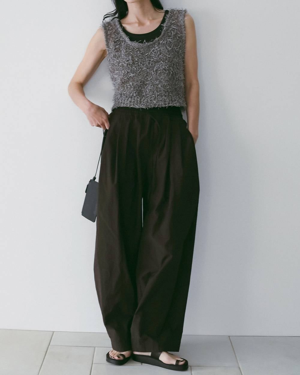 ànuke Mixyarn Knit Vest | Loveliest