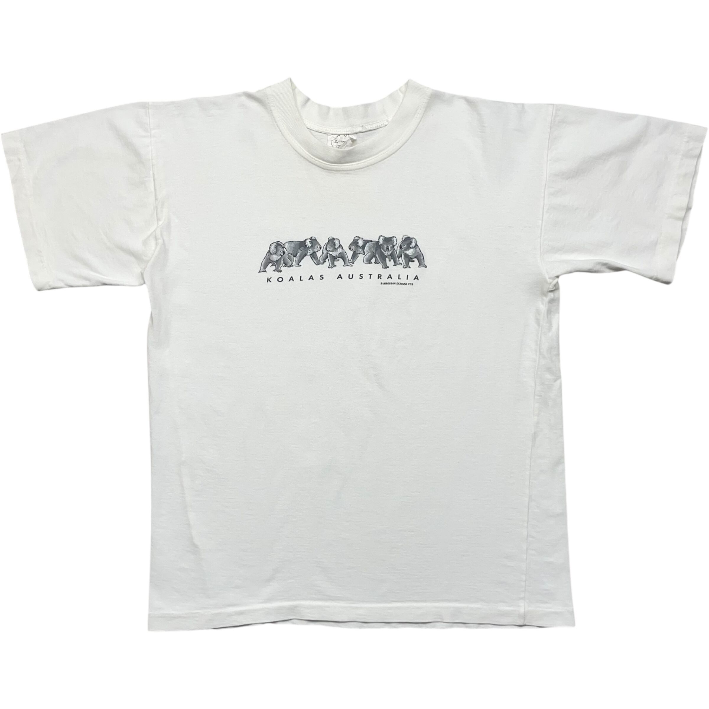 《M》 SAMSOUSAN Tシャツ アニマルプリント コアラ シングルステッチ 90年代 vintage no.8338