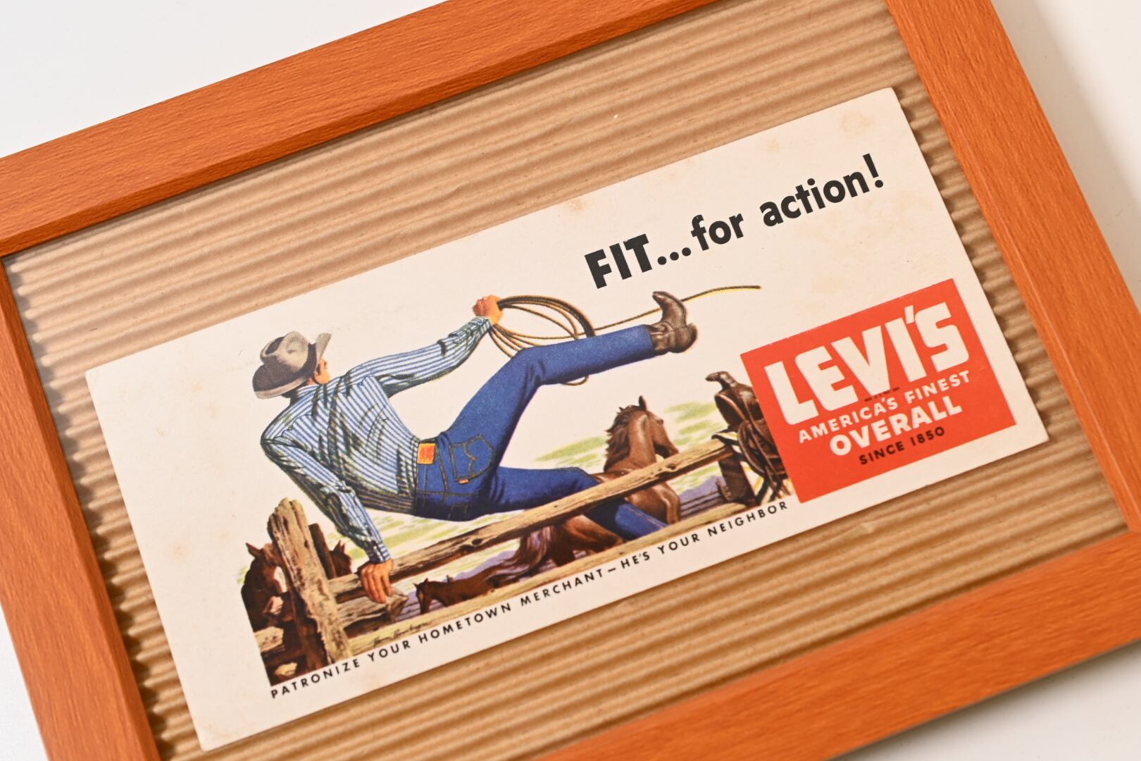 50's リーバイス インクブロッター ヴィンテージ アド 広告 販促 当時物 50's リーバイス インクブロッター ヴィンテージ アド 広告 販促 当時物