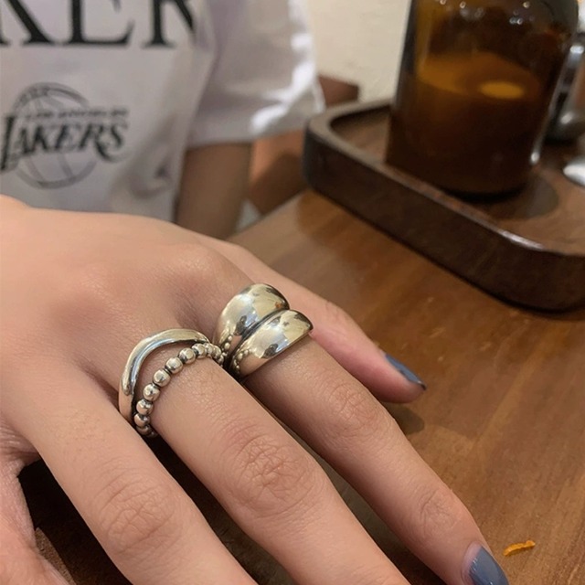 Retro Simple Silver Ring 125055