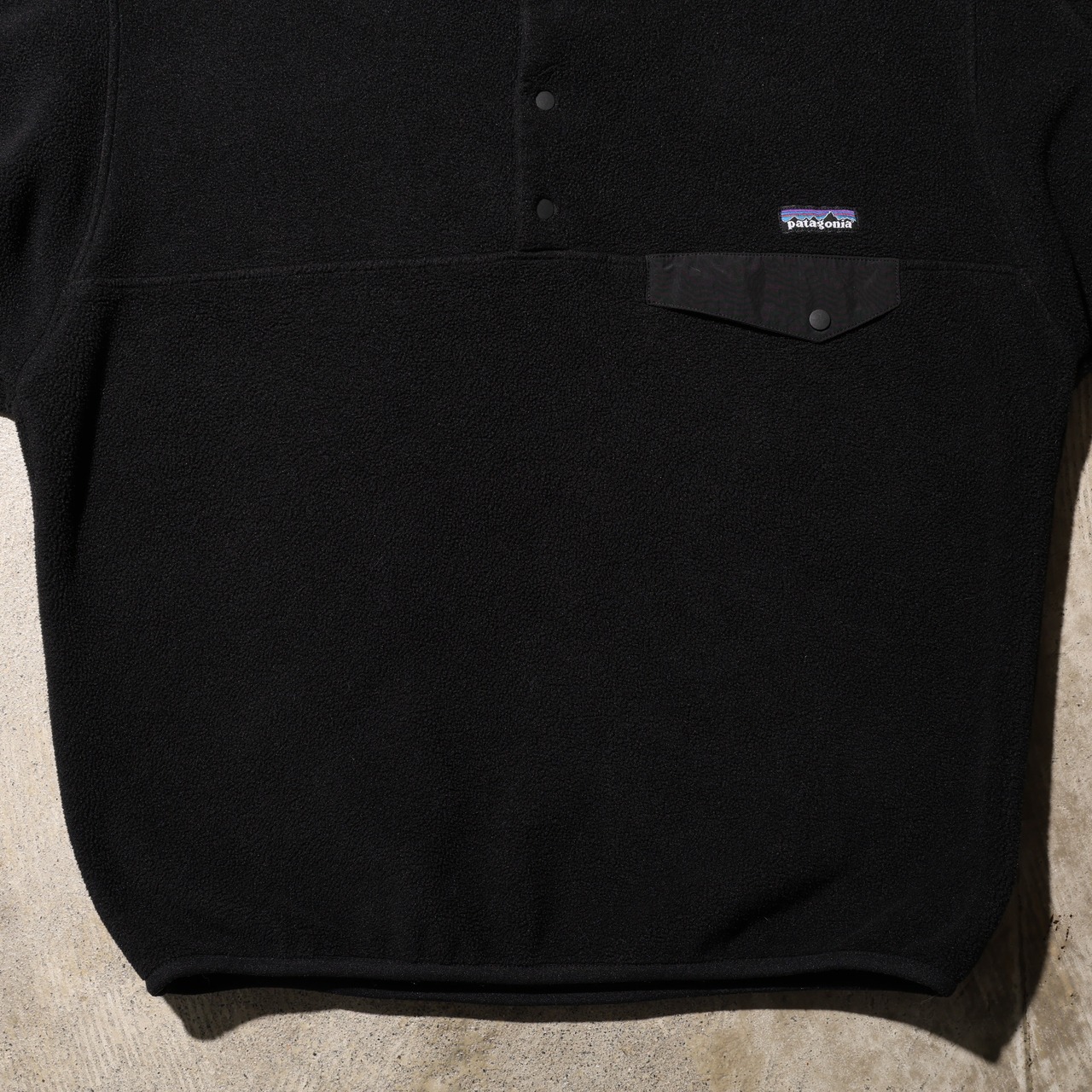 Mint M 12年 オールブラック 黒 Synchilla Snap-T Patagonia シンチラ スナップT パタゴニア