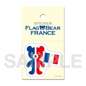 FLAG BEAR STICKER ＜FRANCE＞ フランス （小（S））