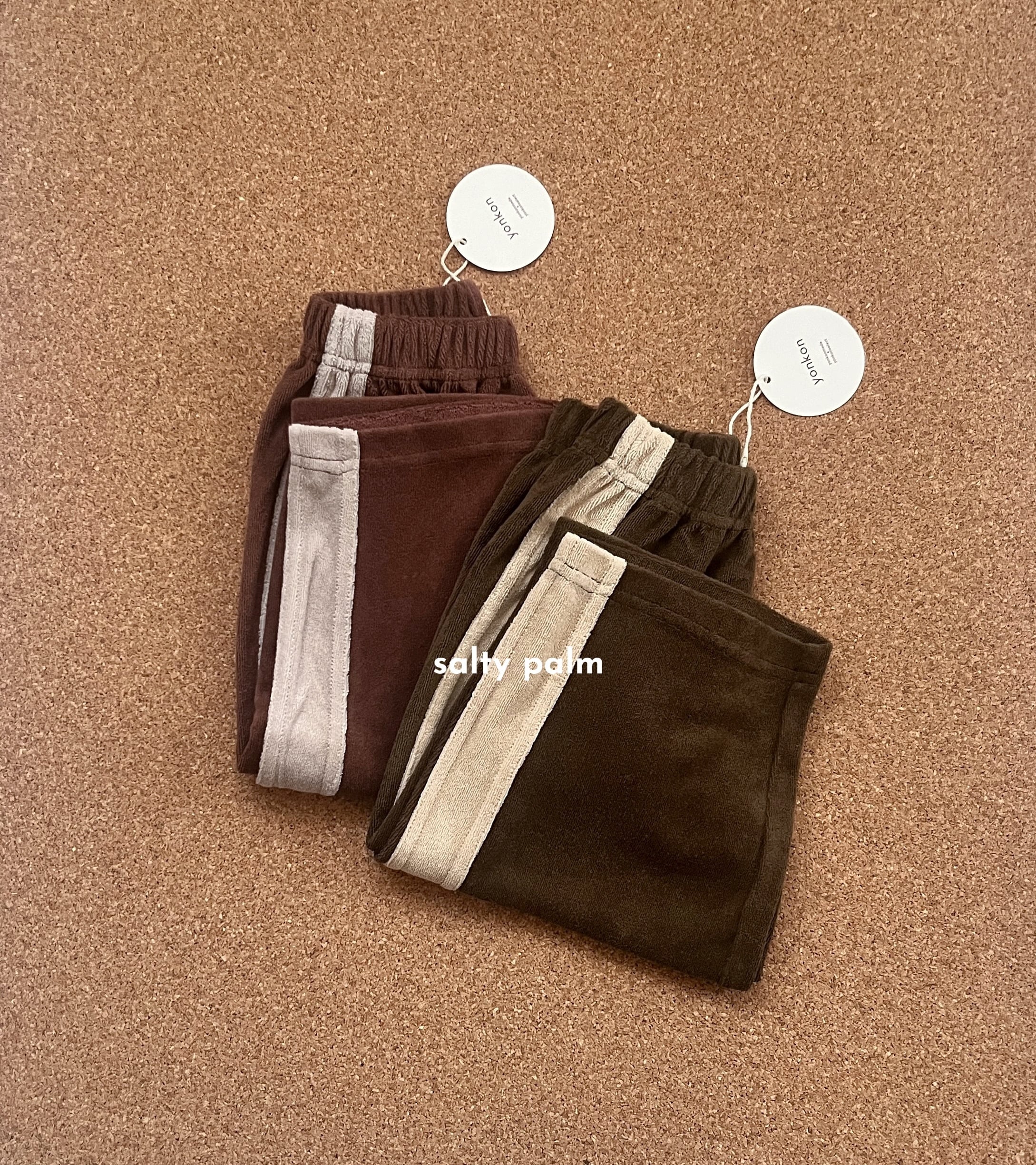 brown khaki・あずきbrown【11.12~11.25順次出荷】 PILE LINE PANTS