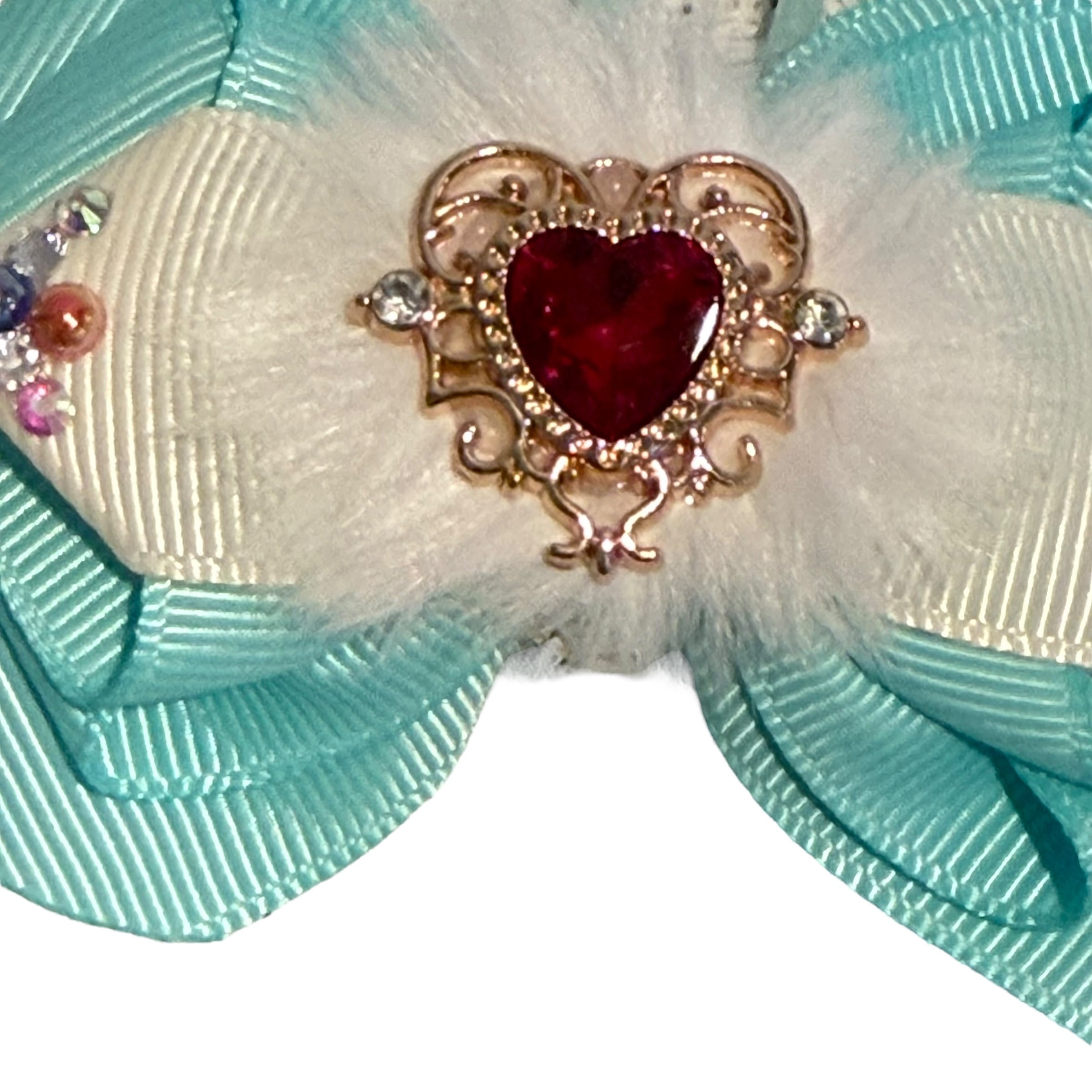 犬猫チョーカー レギュラーサイズ ハートチョーカー リボン 犬用 猫用