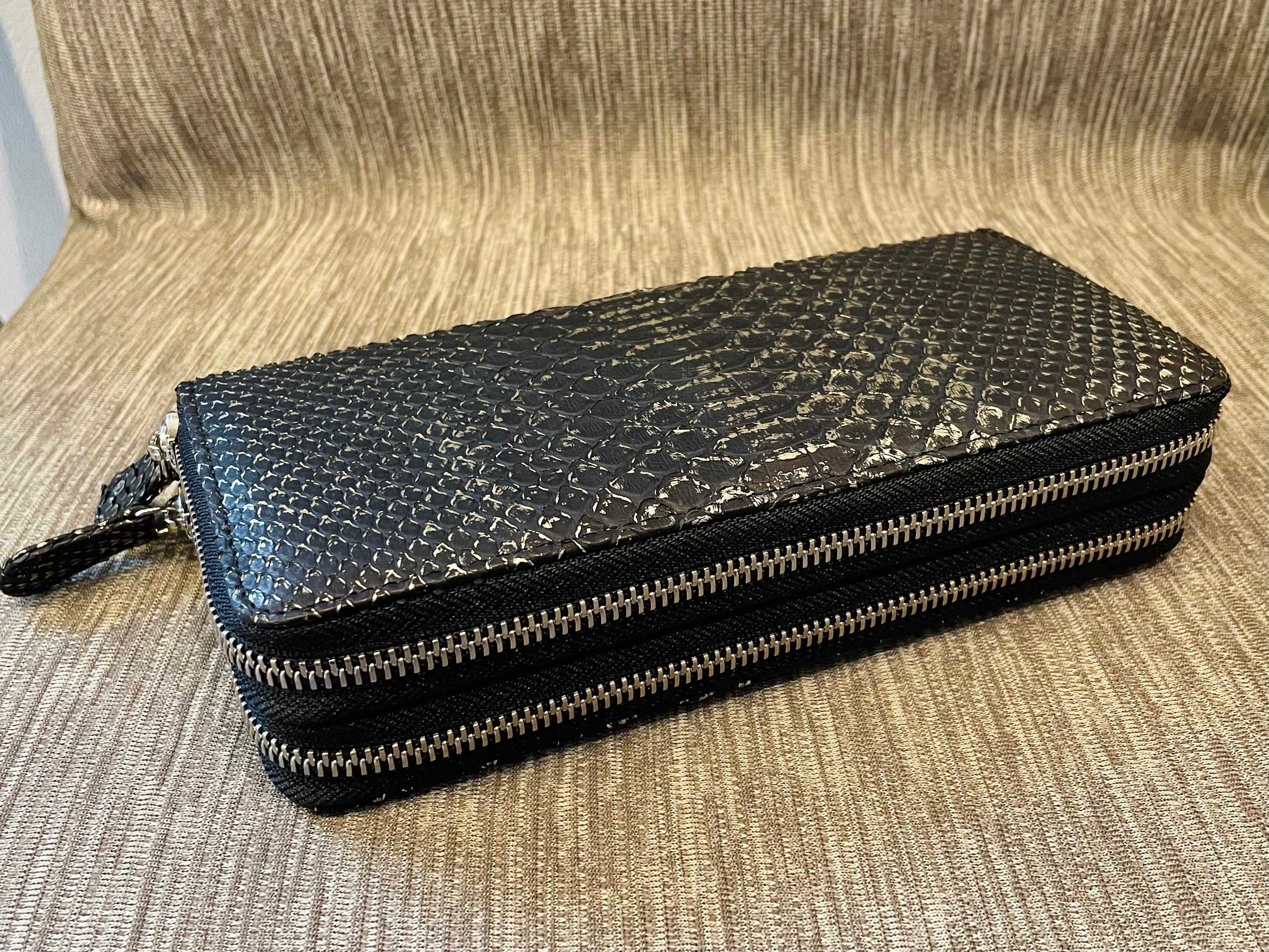 オーストリッチ 二つ折り コンパクトウォレット イエロー | MODE A