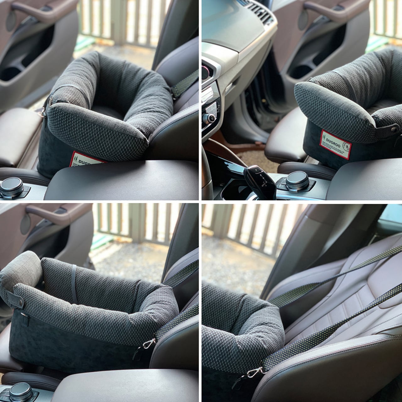 Console Box Dog Car Seat Slim 【Charcoal】/ Dugroo / 日本未入荷