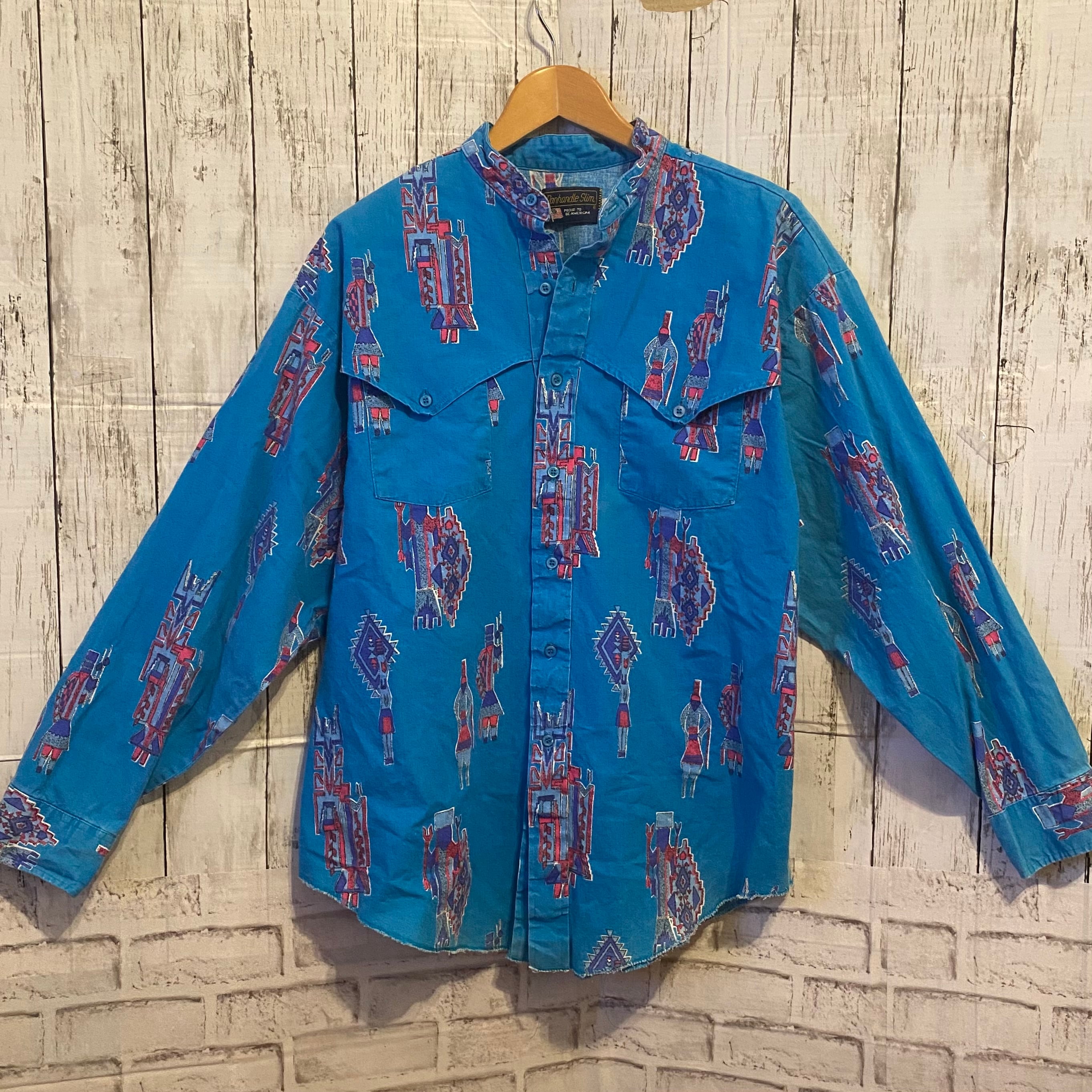 US古着 ネイティブ柄シャツ | Catton PoPins US古着 ネイティブ柄シャツ | Catton PoPins