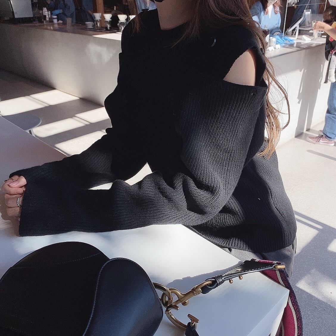 2face knit /black (12月中旬頃発送予定)