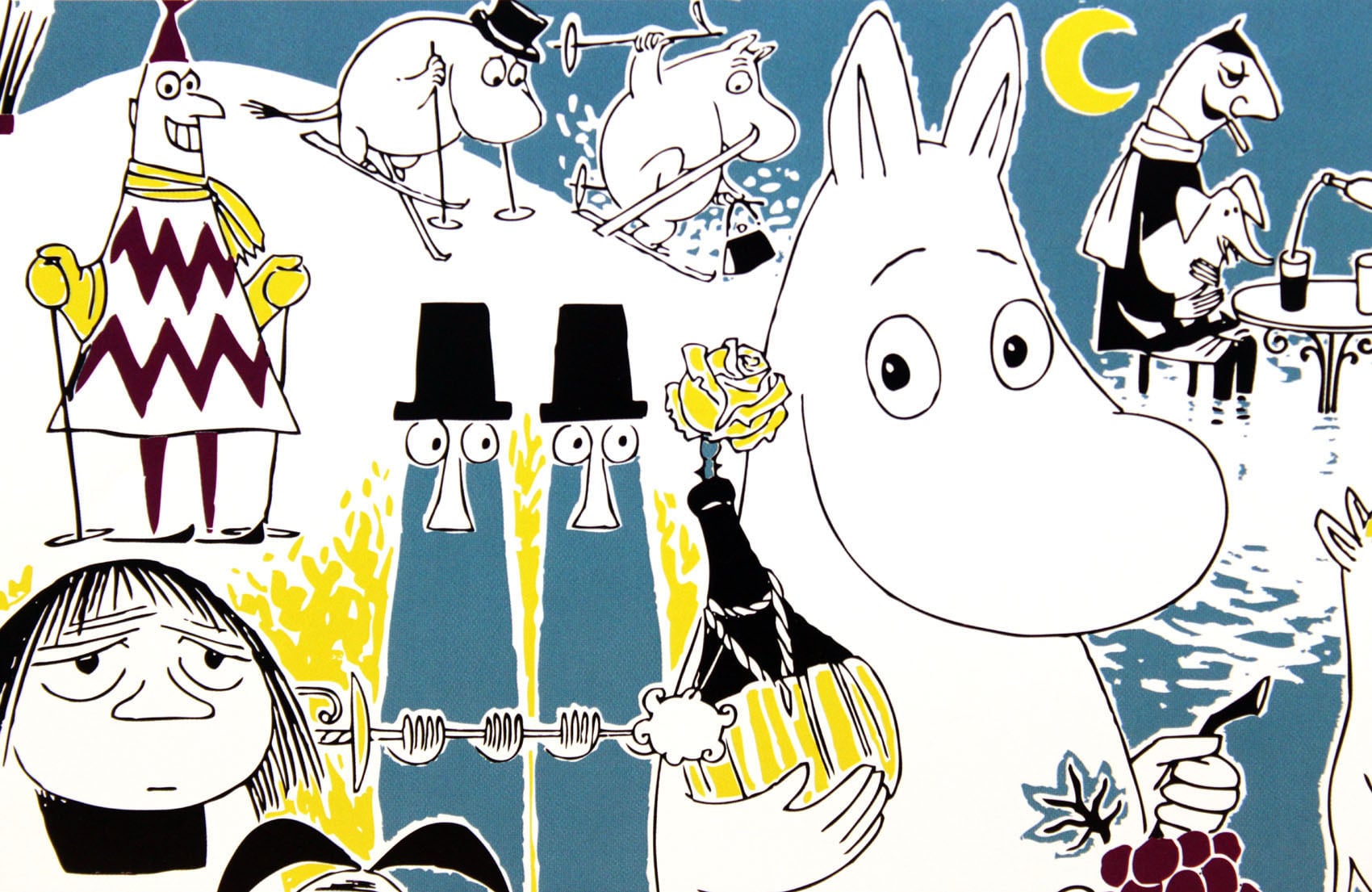 ムーミン 北欧 Putinki「ムーミントロール 2」送料無料 フレーム選択可能 展示用フック付アートポスター 絵画 インテリア アート