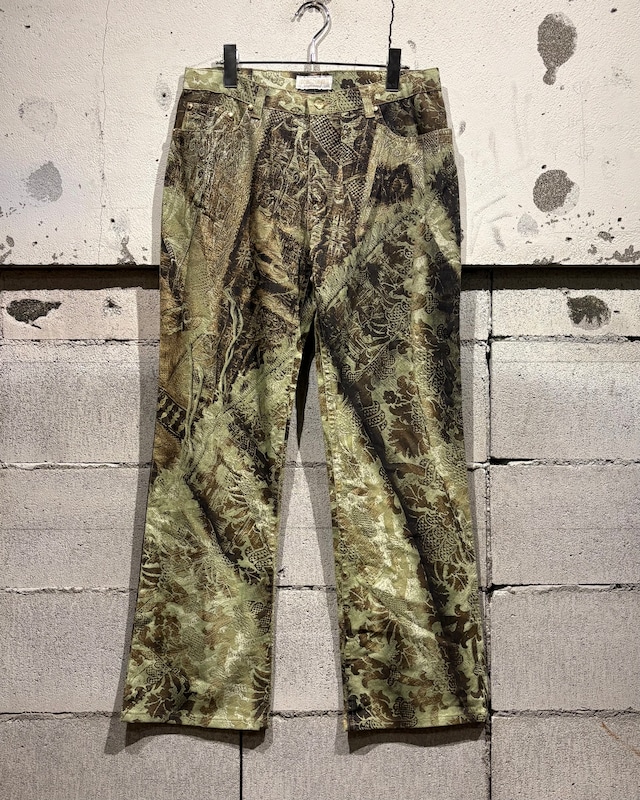 【Caka otto】 “Roberto Cavalli” Special Pattern Flare Pants