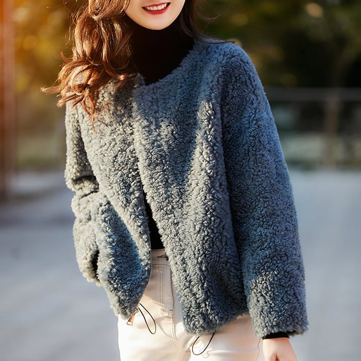 zipper boa blouson TB-OT-0100