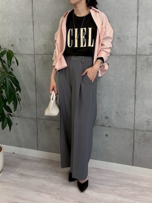 ロージー  Rosiee カーブポケットタックワイドパンツ