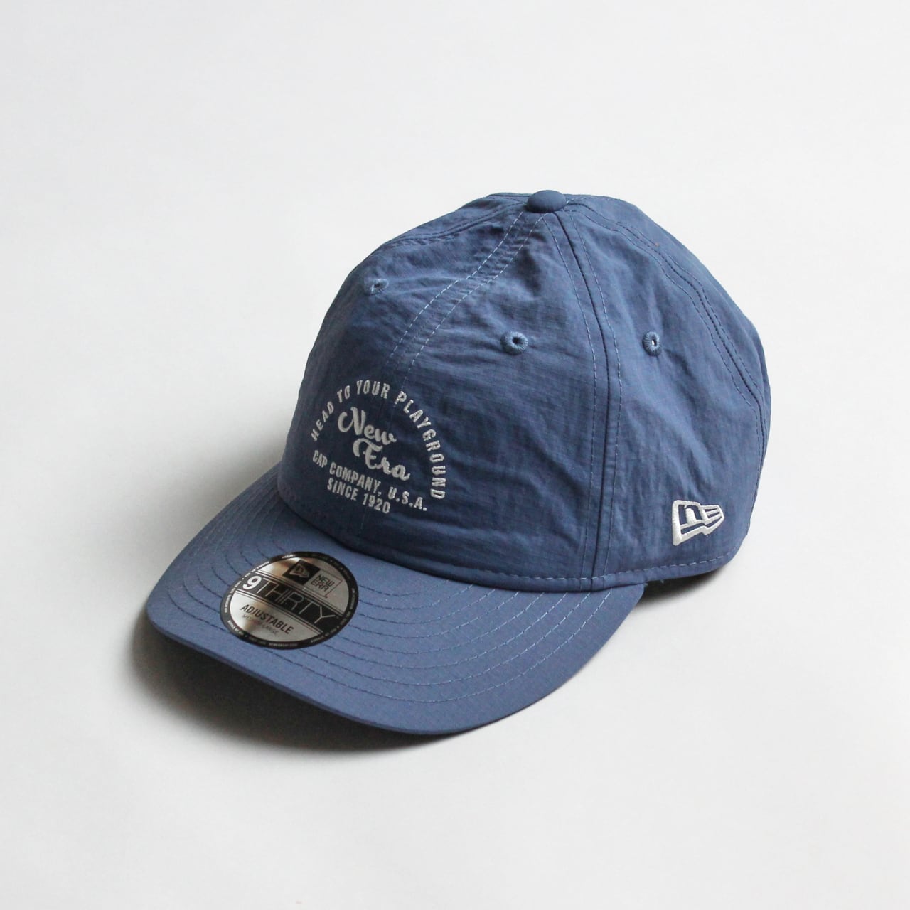 NEW ERA(ニューエラ)9THIRTY Recycle Rip Stop アーチロゴ -ブルー メンズレディースキャップ
