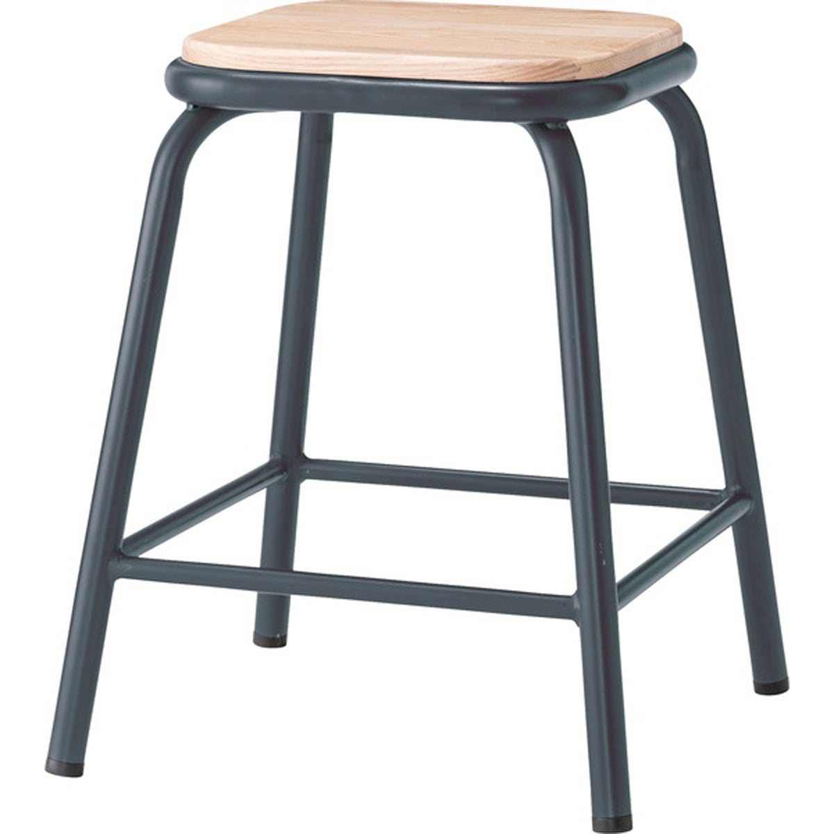 スツール PC-66 チェア 椅子 スチール 軽量 カラフル かわいい ポップ 天然木 玄関 リビング ブラック シルバー リビング ダイニング 作業場 カフェ ショップ バー 店舗 インテリア