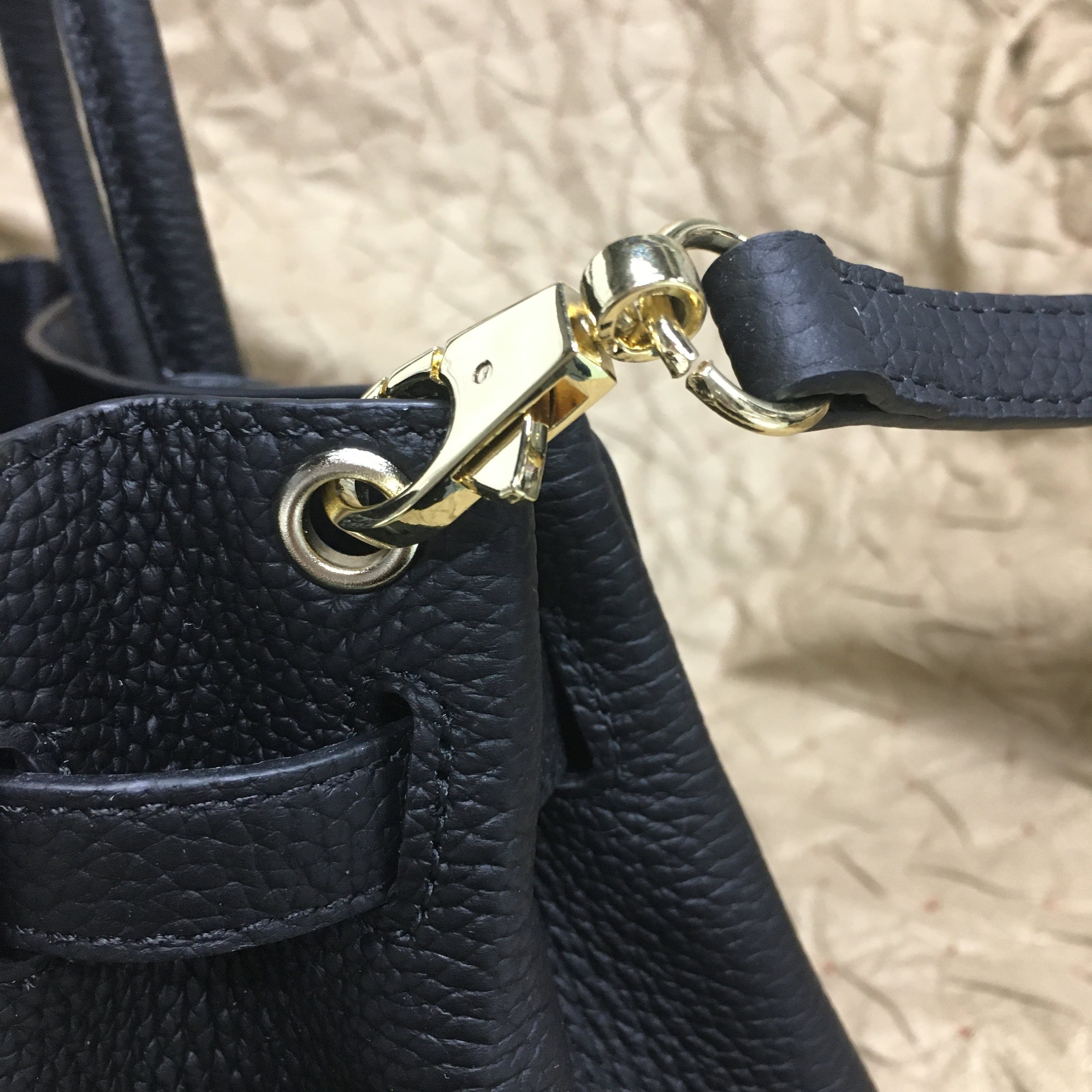 上質本革 バーキンタイプバッグ ブラック 30cm | SKIPファッション俱楽部