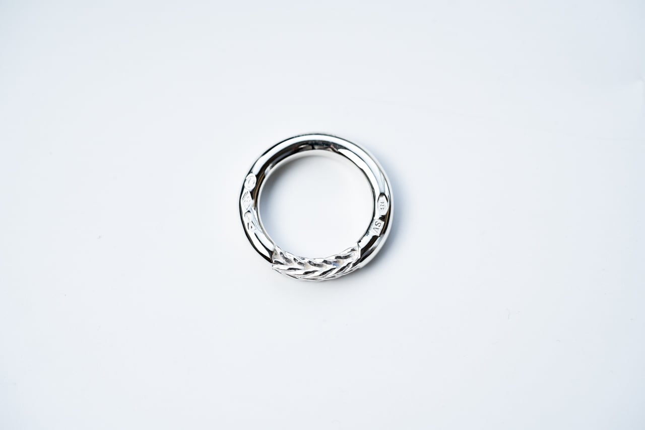 R-084 Braided silver ring | WAKAN SILVER SMITH online store