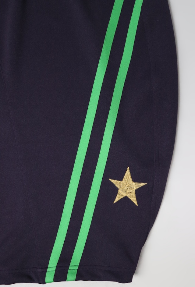 2LINE★SMILE BACK barrel leg pants(ツーライン★スマイルバックバレルレッグパンツ)【Dark purple】